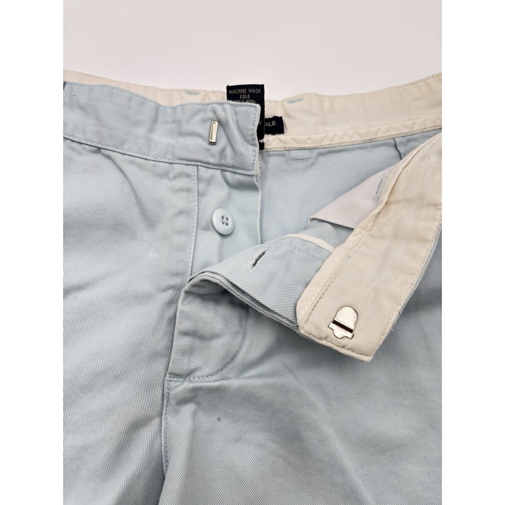 American Eagle Pastel Blue Chino Shorts Coastal Preppy Cottagecore Size‎ 4 - Picture 4 of 7